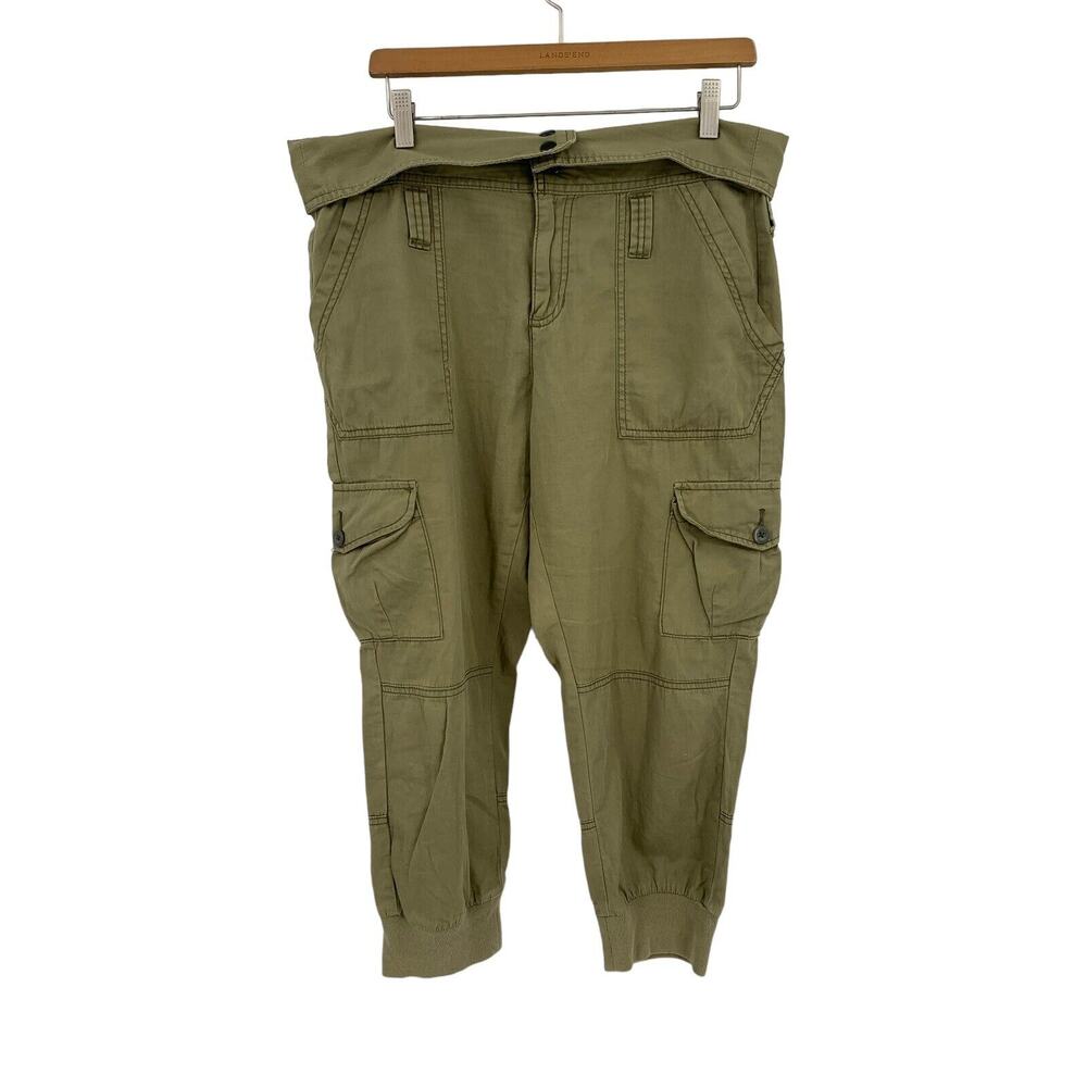 Ralph Lauren Denim & Supply Cargo Pants Cropped Fold Down Waist Size 31